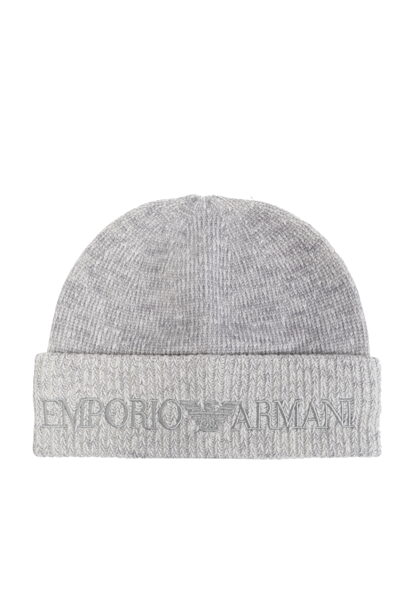 Grey Hat with embroidered logo Emporio Armani Vitkac Australia